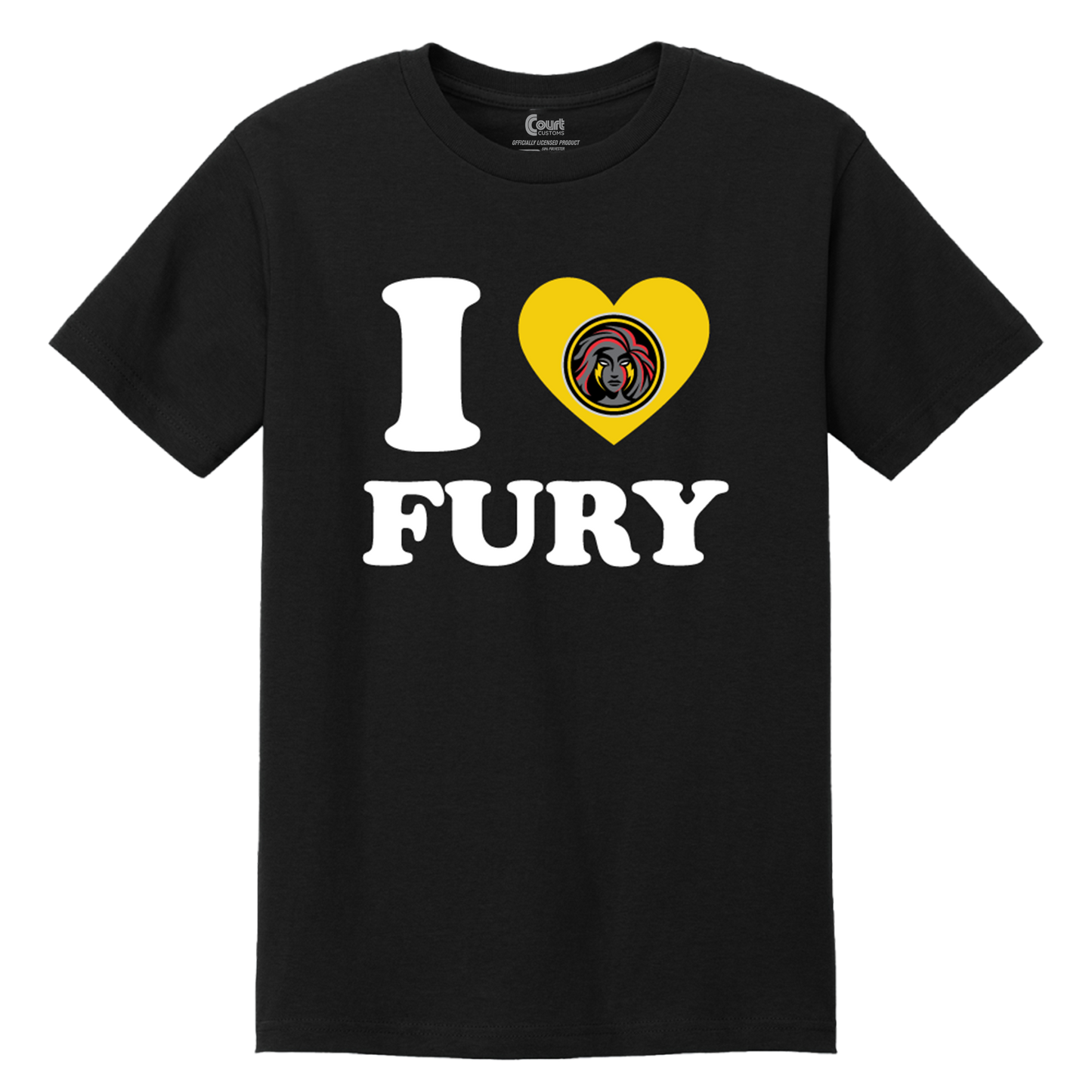 Columbus Fury I Heart Fury T-Shirt Black