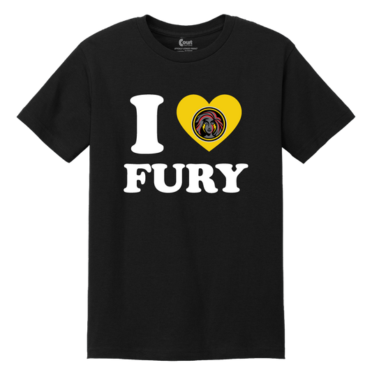 Columbus Fury I Heart Fury T-Shirt Black