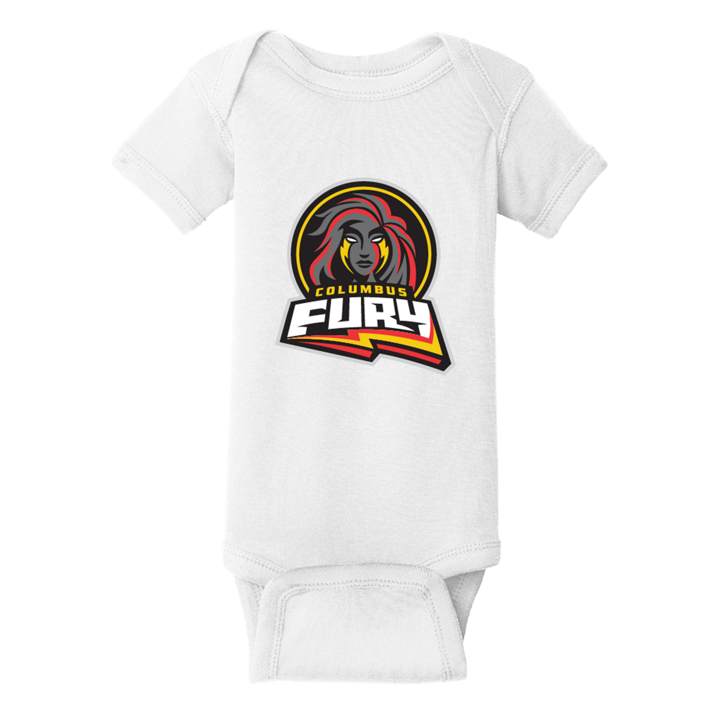 Columbus Fury Infant / Toddler Primary Logo Onesie 