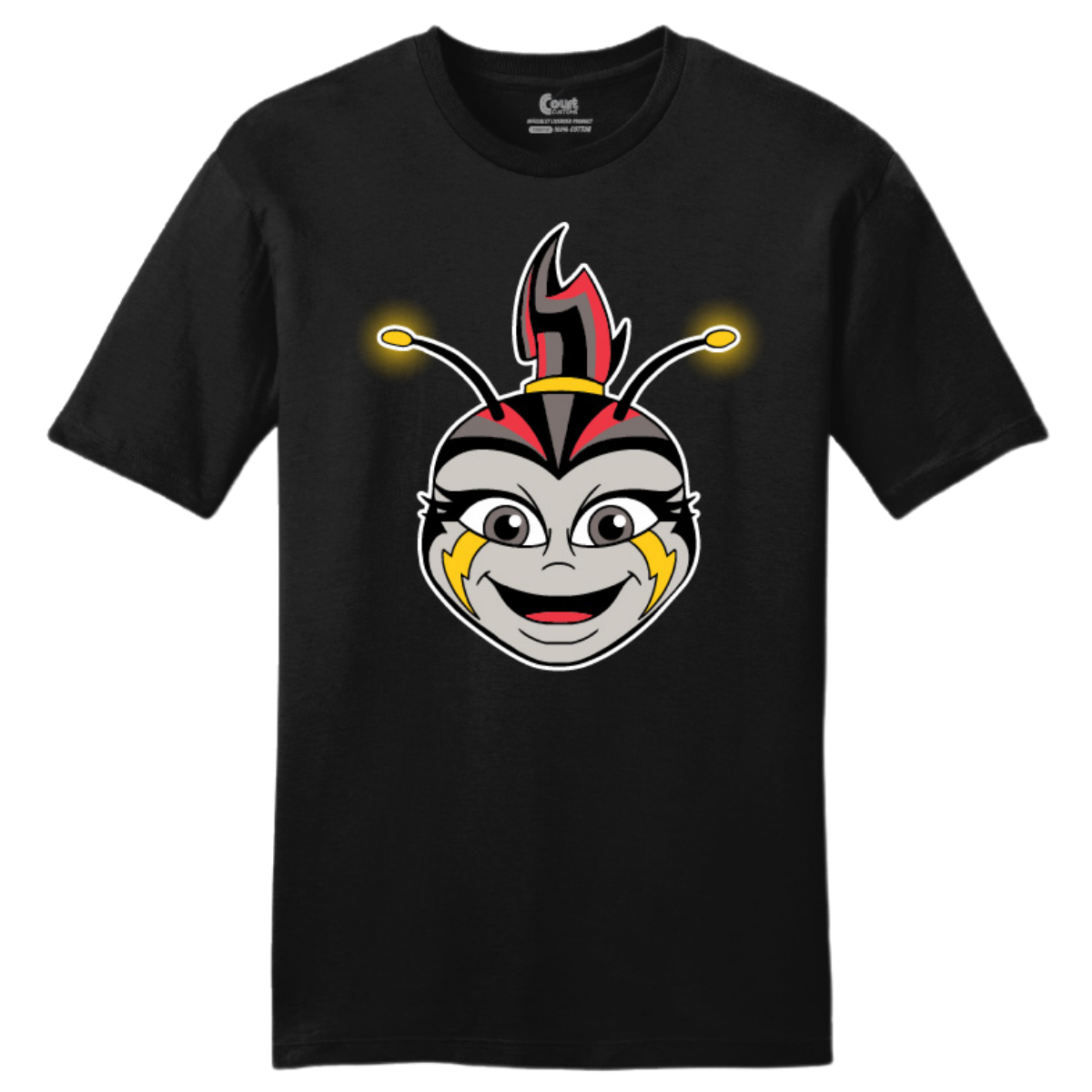Columbus Fury Lumi Face T-Shirt Black Front
