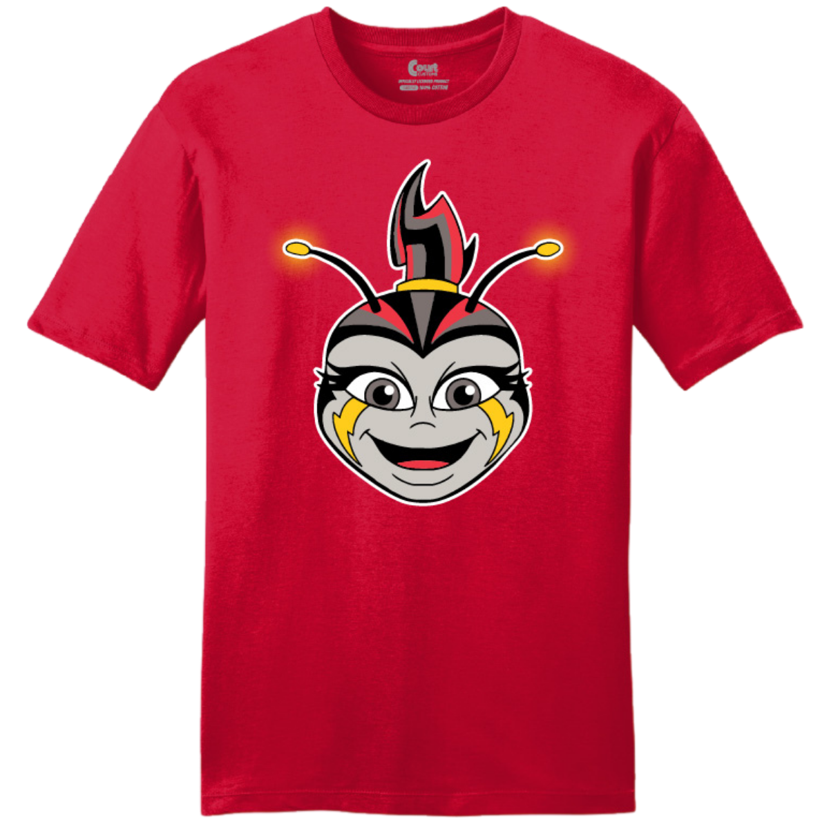 Columbus Fury Lumi Face T-Shirt Red Front