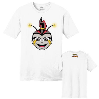 Columbus Fury Lumi Face T-Shirt White Both