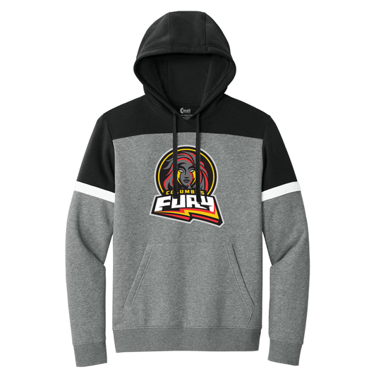 Columbus Fury Sideline Colorblock Logo Hoodie