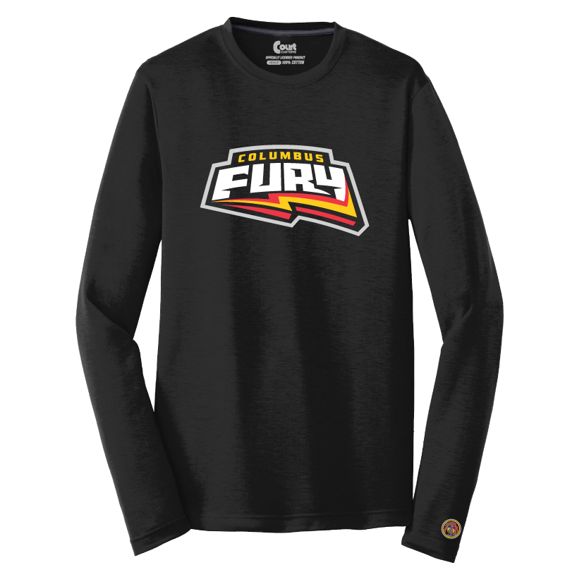 Columbus Fury Wordmark Performance Long Sleeve T-Shirt