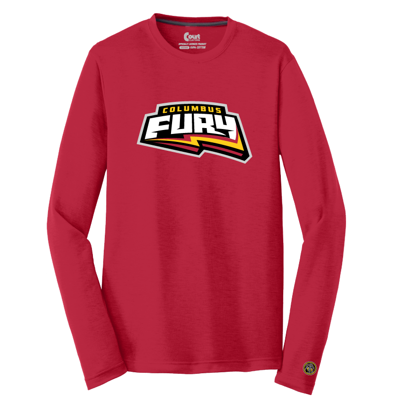 Columbus Fury Wordmark Performance Long Sleeve T-Shirt