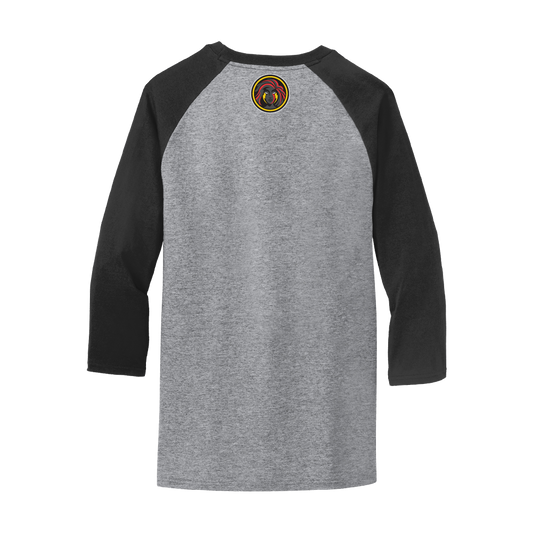 Columbus Fury Wordmark Raglan T-Shirt Jet Black Back