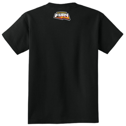 Columbus Fury Youth Lumi Face T-Shirt Black Back
