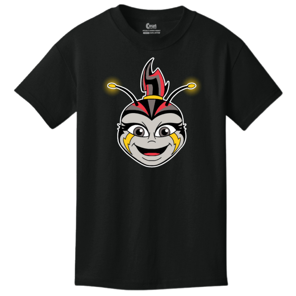 Columbus Fury Youth Lumi Face T-Shirt Black Front