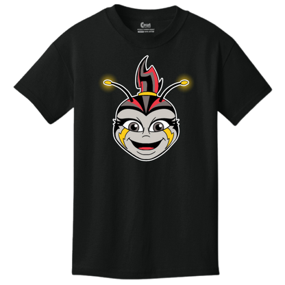 Columbus Fury Youth Lumi Face T-Shirt Black Front