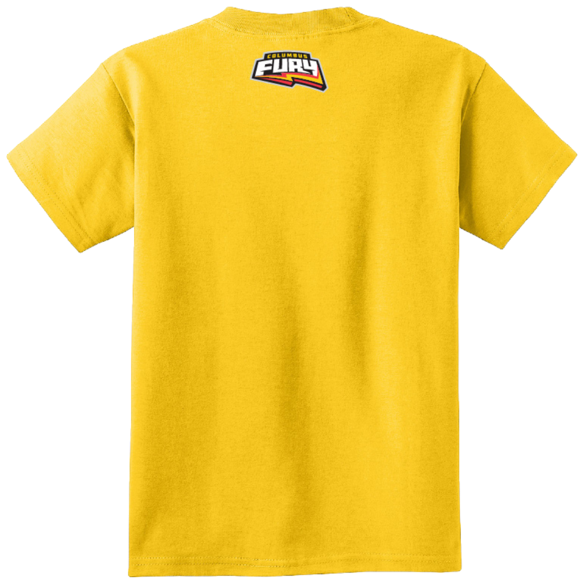 Columbus Fury Youth Lumi Face T-Shirt Lemon Back