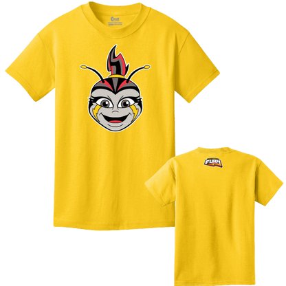 Columbus Fury Youth Lumi Face T-Shirt Lemon Both