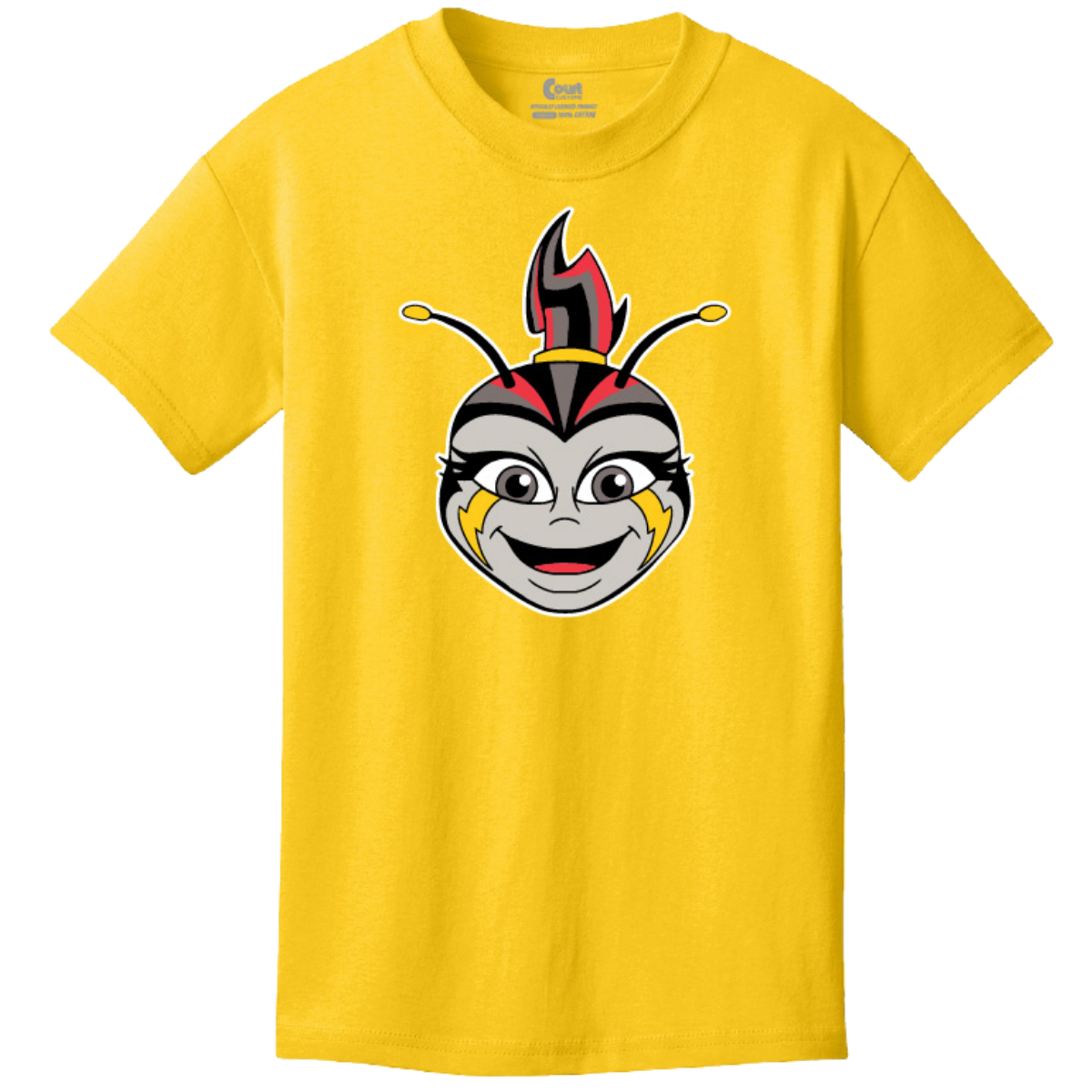 Columbus Fury Youth Lumi Face T-Shirt Lemon Front