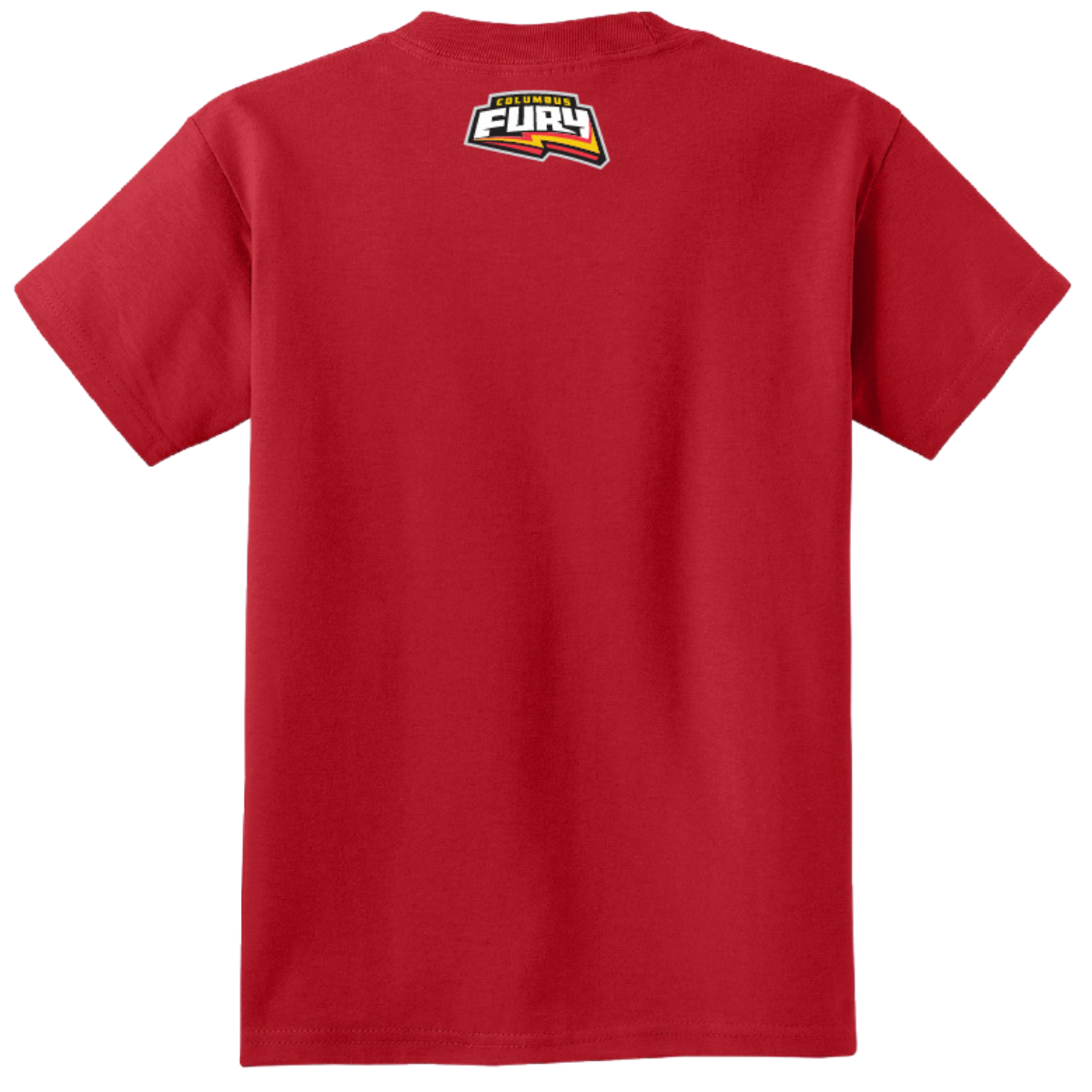 Columbus Fury Youth Lumi Face T-Shirt Red Back