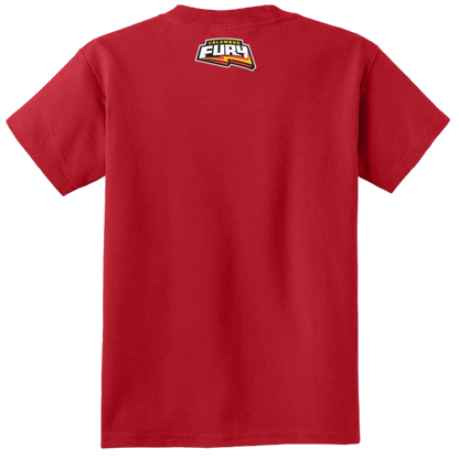 Columbus Fury Youth Lumi Face T-Shirt Red Back