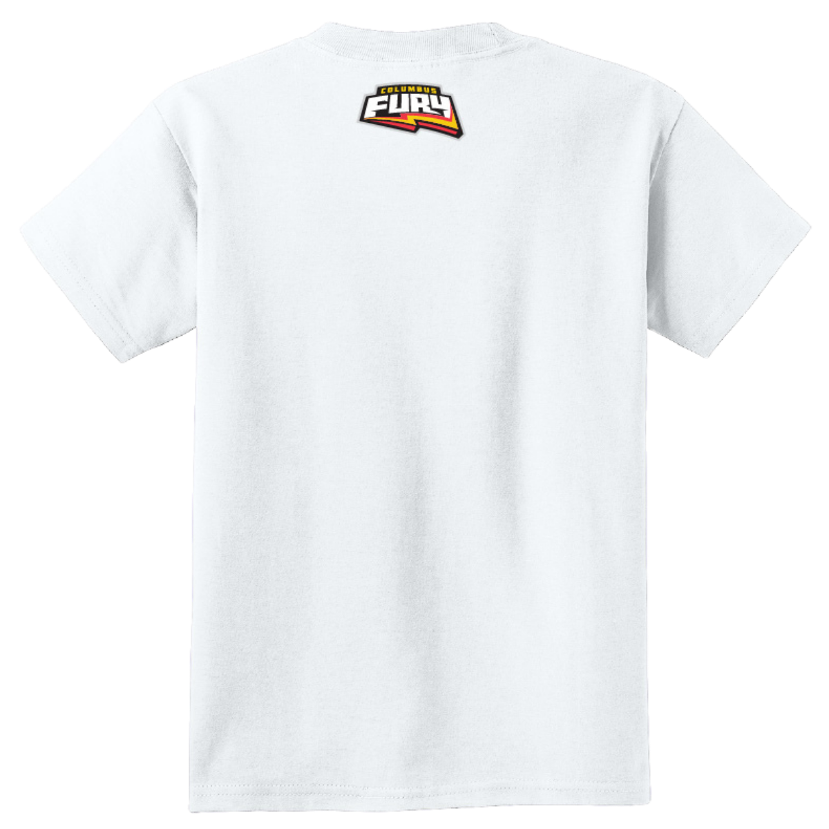 Columbus Fury Youth Lumi Face T-Shirt White Back