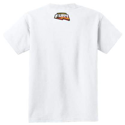 Columbus Fury Youth Lumi Face T-Shirt White Back