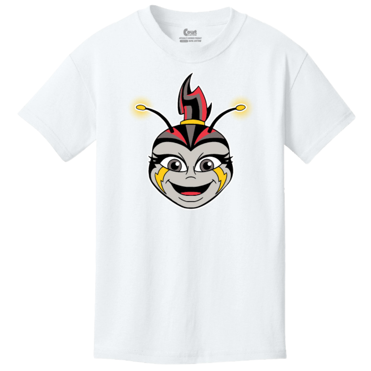 Columbus Fury Youth Lumi Face T-Shirt White Front