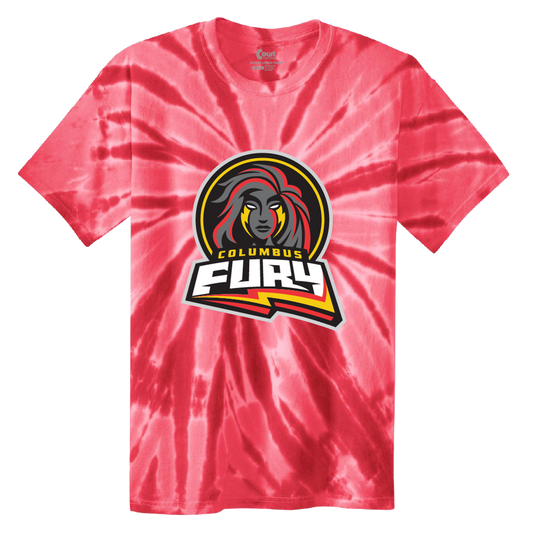 Columbus Fury Youth Primary Logo Tie-Dye T-Shirt